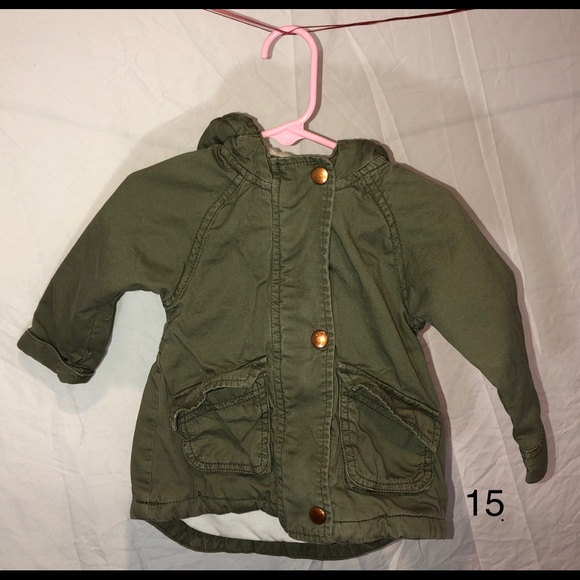 Olive green winter coat - Picture 1 of 1